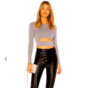 Lovers and Friends Grey Clea Top